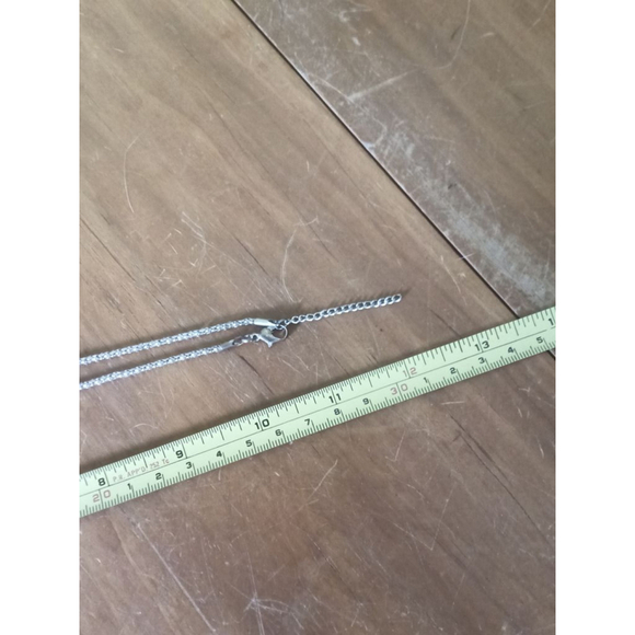 Necklace, Multicolor Horse Pendant on Silver Chain - Picture 3 of 3